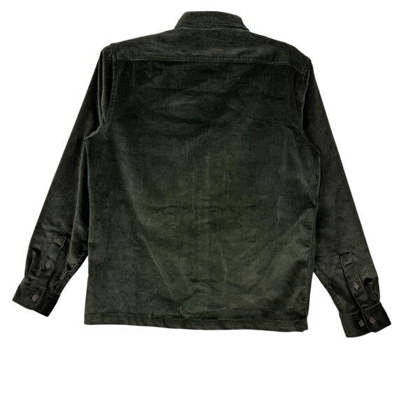 Express Men's Long Sleeve Buttons Green Corduroy Shirt Jacket Size Small NWOT - Picture 2 of 10